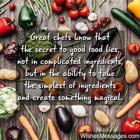 The event will include a drawing where five lucky people will win a personalized prize from the comedian. Cooking Quotes: Inspirational Messages for Chefs and ...