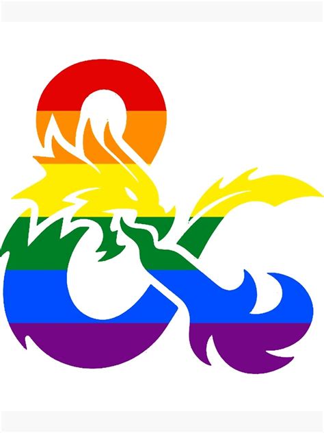 Gay Pride Dungeons And Dragons Logo Classique Poster For Sale By
