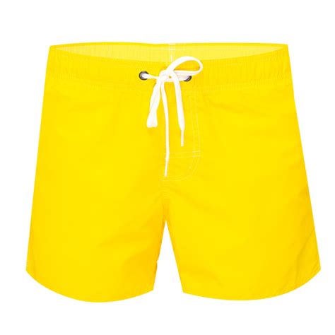 Bright Yellow Swim Shorts For Men Sundek Swim Shorts