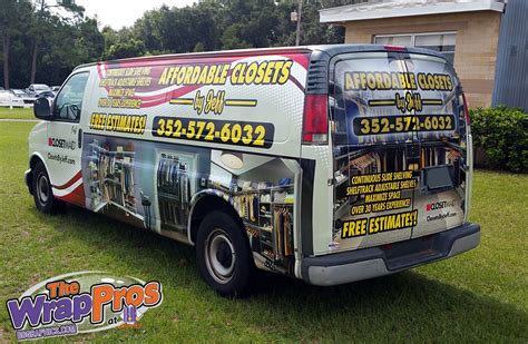 Affordable Closets By Jeff Van 3m Certified Vehicle Wraps Ocala