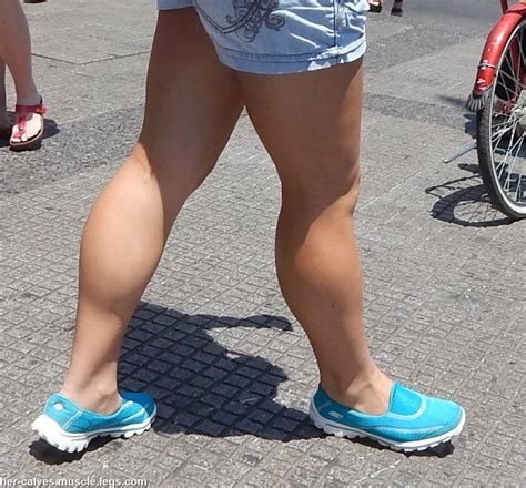 Her Calves Muscle Legs Fetish Girl With Huge Muscular Calves Street