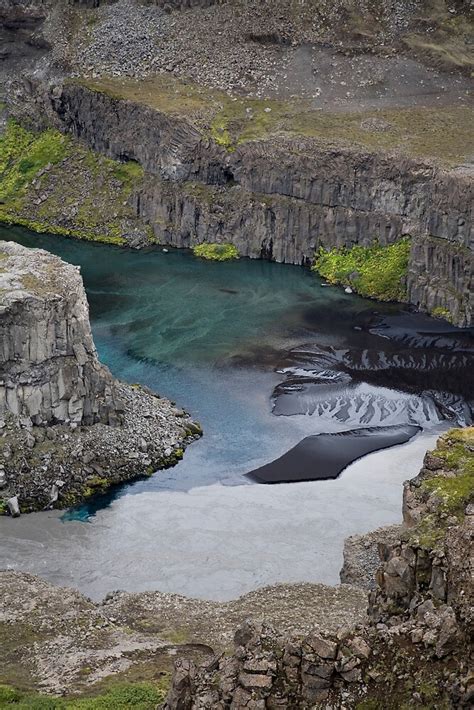 Silt In Jökulsá á Fjöllum River Jökulsá Canyon Iceland By Hinomaru