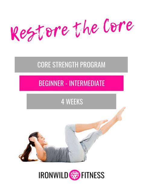 Restore The Core 4 Week Core Strength Program If Youre Looking For