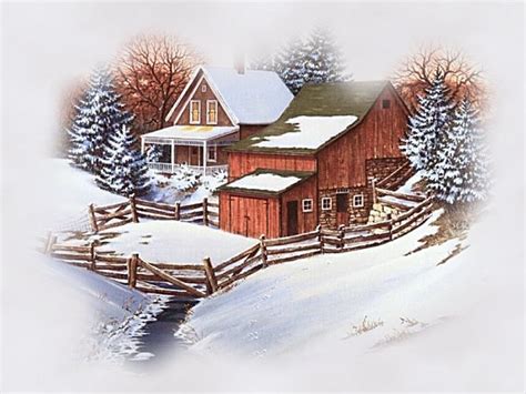 Winter Farm Desktop Wallpaper Wallpapersafari