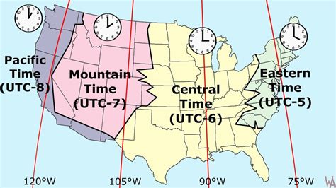 Most Popular Time Zone Map Of The Usa Information Buzzer