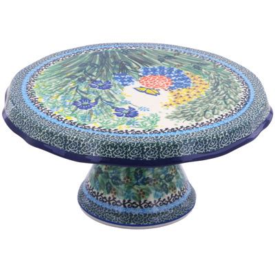 Free delivery over £40 to most of the uk ✓ great selection ✓ this beautifully shaped stoneware cake stand with whimsical centre motif comes complete with a domed. Polish Pottery 12-inch Cake Stand | Boleslawiec Stoneware ...