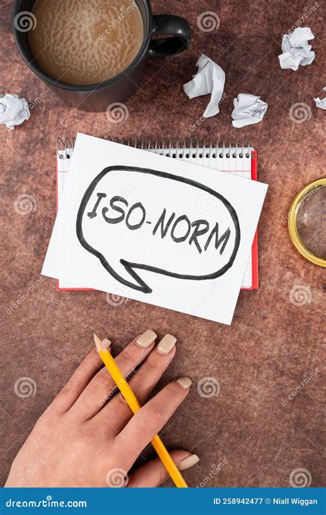 Inspiration Showing Sign Iso Norm Word Written On An Accepted Standard