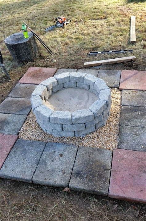 Fire pit rings, permanent or portable, are a good idea to provide shelter from a breeze another type of grill hovers over your fire. Simple DIY Round Stone Firepit. One of the simplest ways is to make a fire pit is using bricks ...