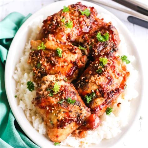 The recipe is calculated using boneless, skinless chicken thighs; Crock Pot Chicken Thighs Bone In - PinkWhen | Recipe in ...