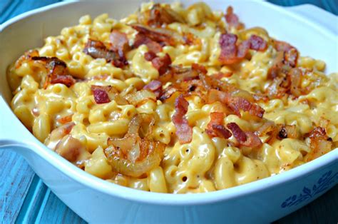 The Savvy Kitchen Macaroni And Cheese With Bacon And Caramelized Onions