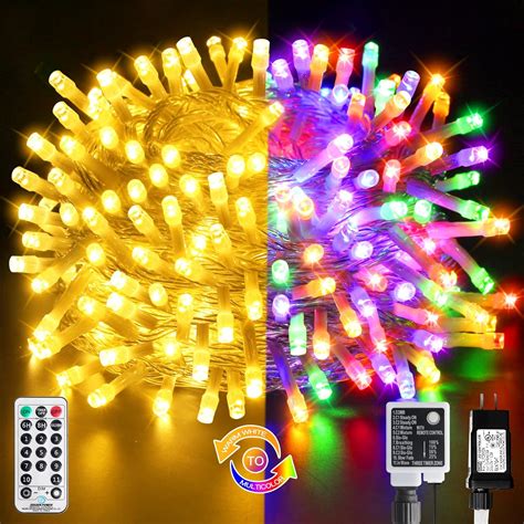 Vtechology Christmas Lights 200 Leds 66ft Dual Color
