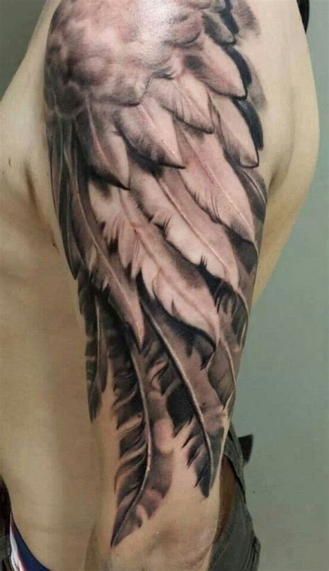 Feder Bild Angel Wings And Feather Tattoos
