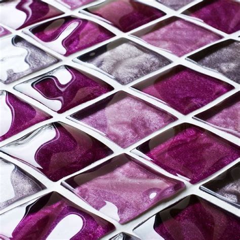36 Purple Mosaic Bathroom Tiles Ideas And Pictures Mosaic Bathroom Tiles Mosaic Glass Ceramic