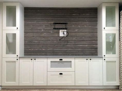 Recycling center recycling bins ikea hackers small apartments montessori repurposed diy crafts hacks awesome. Shiplap Entertainment Center from IKEA kitchen cabinets # ...