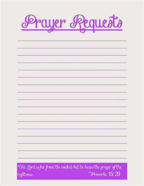 Prayer Request Forms Printable Printable Forms Free Online