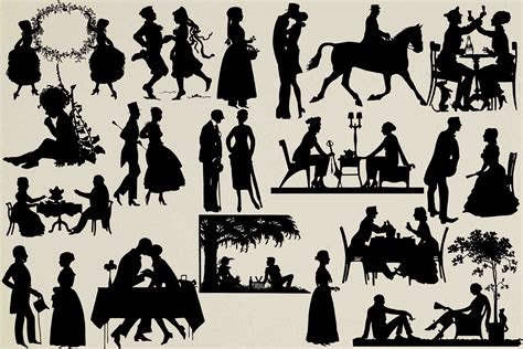 Vintage Silhouettes Graphic By Retrowalldecor Creative Fabrica