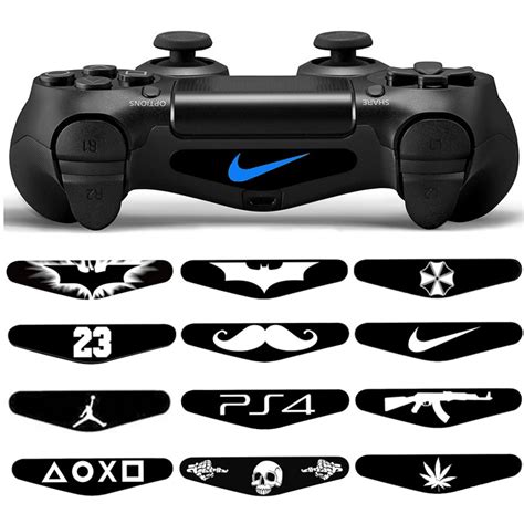 1 Pair For Playstation 4 Led Light Bar Sticker Decal Ps4 Controller