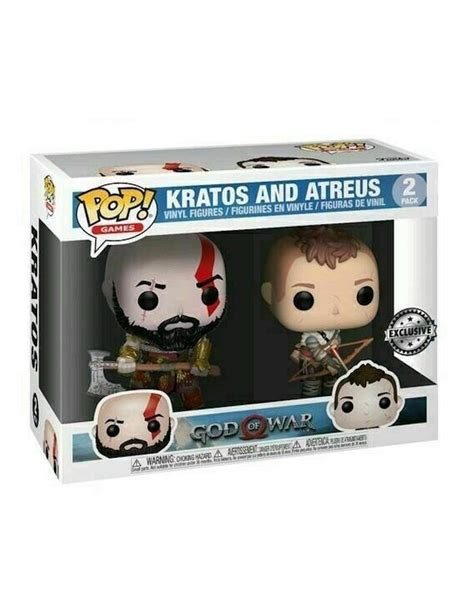 Funko Pop Games Kratos And Atreus 2 Pack God Of War Vinyl Figure New