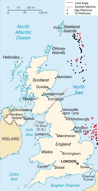 Scottish Independence Scottish Territorial Waters And North Sea Oil Share