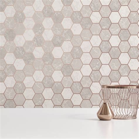 This Eye Catching Wallpaper Features A Timeless Marble Design Which Is