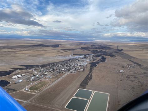 An aerial view from the east shows... - Lewistown News-Argus