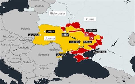 Guerra Ucraina La Mappa Dellattacco I Russi Puntano Mariupol Sky Tg24