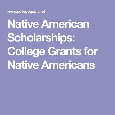 Native American Scholarships College Grants For Native Americans
