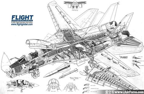 F 14 战斗机 立体剖视图 爱空军 Iairforce