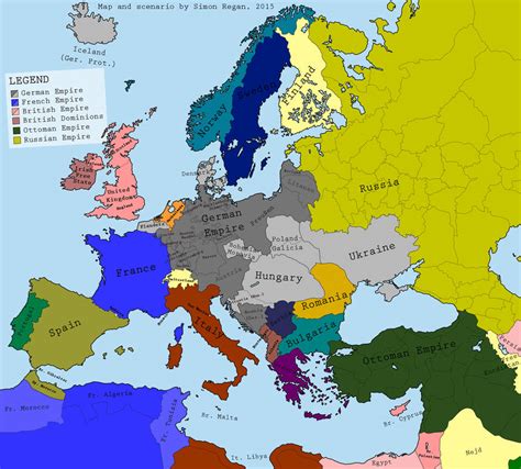Big Germany A Random Alternate History Map By Sregan On Deviantart