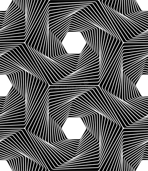 Vector Modern Seamless Geometry Pattern Line Art Black And White