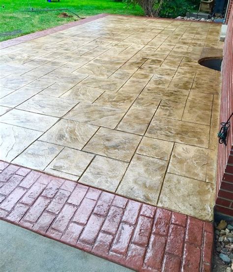 Stamped Color Combinations Stamped Concrete Stamped Concrete Colors