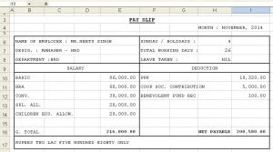 Their contents of both documents vary. Payslip Template Format In Excel And Word - Microsoft ...