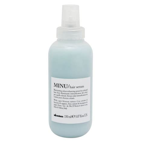 The moisturizing formula is specific to protect the colour extending its duration and to give great shine. DAVINES MINU HAIR SERUM 150ML