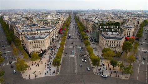 Champs Elysees Paris Paris Champs Elysees Paris Aerial