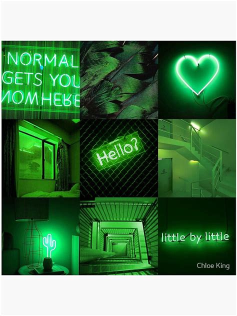 Green Mood Board 1 Poster For Sale By Mrs Chloe Dixon Redbubble