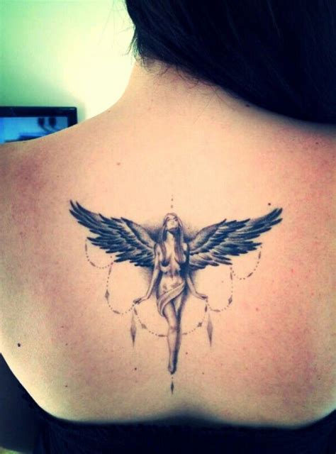 You can wear a guardian angel tattoo on any part of the body, including your back and your shoulder blades. 43 Heavenly Angel Tattoo Designs - TattooBlend
