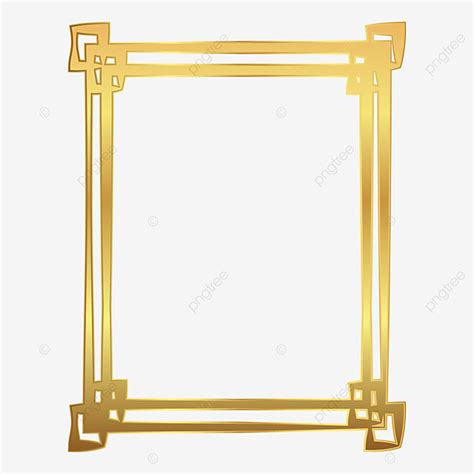 Solid Gold Vector Art Png Abstract Solid Gold Frame Poster Border