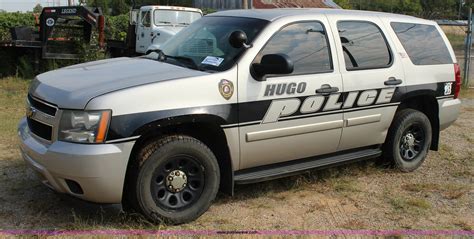 2008 Chevrolet Tahoe Police Suv In Hugo Ok Item J4354 Sold Purple Wave