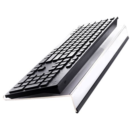 2x mechanical gaming keyboard compact 87 key computer keyboard usb wired & stand. Tilted Ergonomic Computer Keyboard Stand with Rubber Strip ...