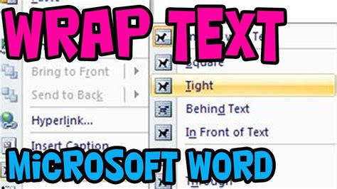 How To Use The Text Wrap Tool With Images In Microsoft Word 2016