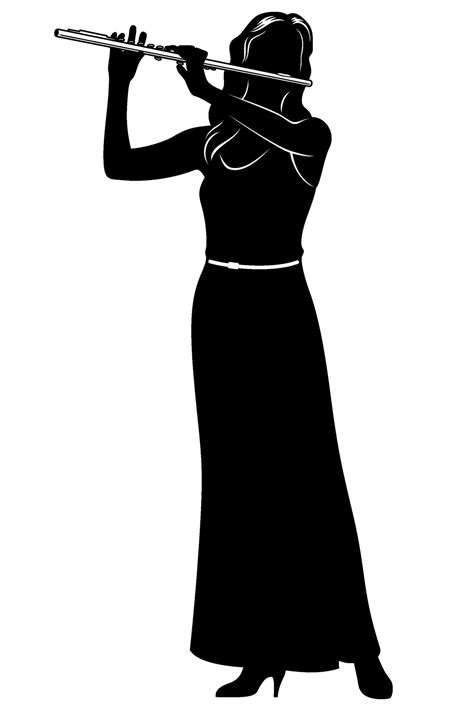 Flute Player Silhouette