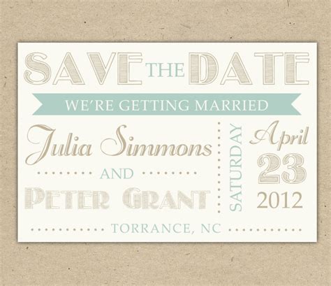 Free Printable Save The Date Birthday Cards Templates