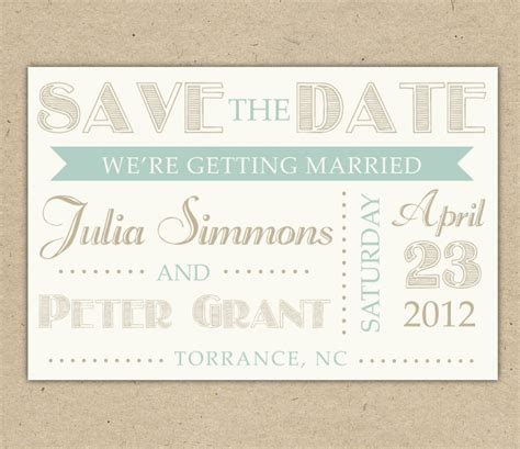 Free Printable Birthday Save The Date Templates