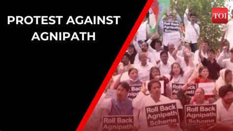 Congress Workers Hold Protest Against Agnipath Scheme In Jammu