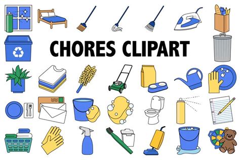 Chores Clipart 240371 Illustrations Design Bundles