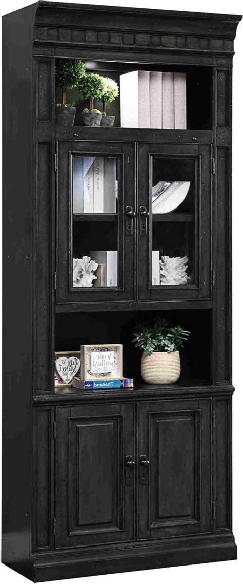 Parker House® Washington Heights Washed Charcoal 32 Glass Door Cabinet