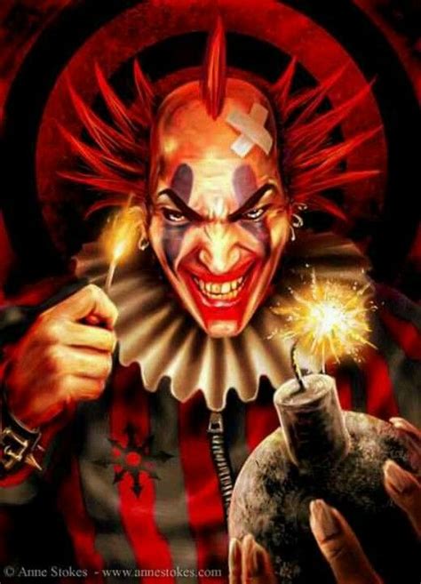 Anne Stokes Evil Clown Scary Clowns Evil Clowns Scary Circus Clown Horror Horror Art Joker