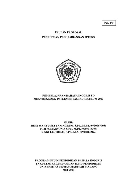 Contoh Proposal Bahasa Inggris Penelitian Kualitatif Qualityklo