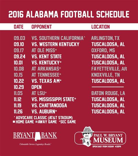 Alabama Crimson Tide Schedule For 2023 Halloween Events Near Me 2023