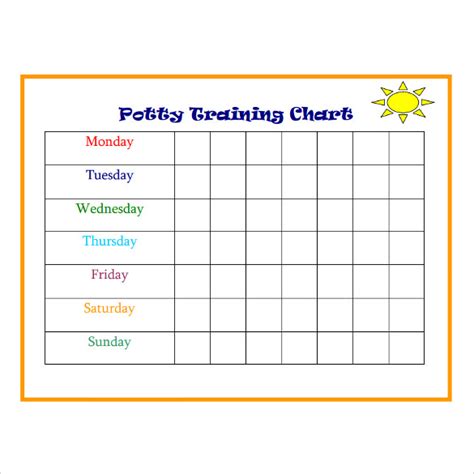 Free Potty Training Chart Printable Pdf
